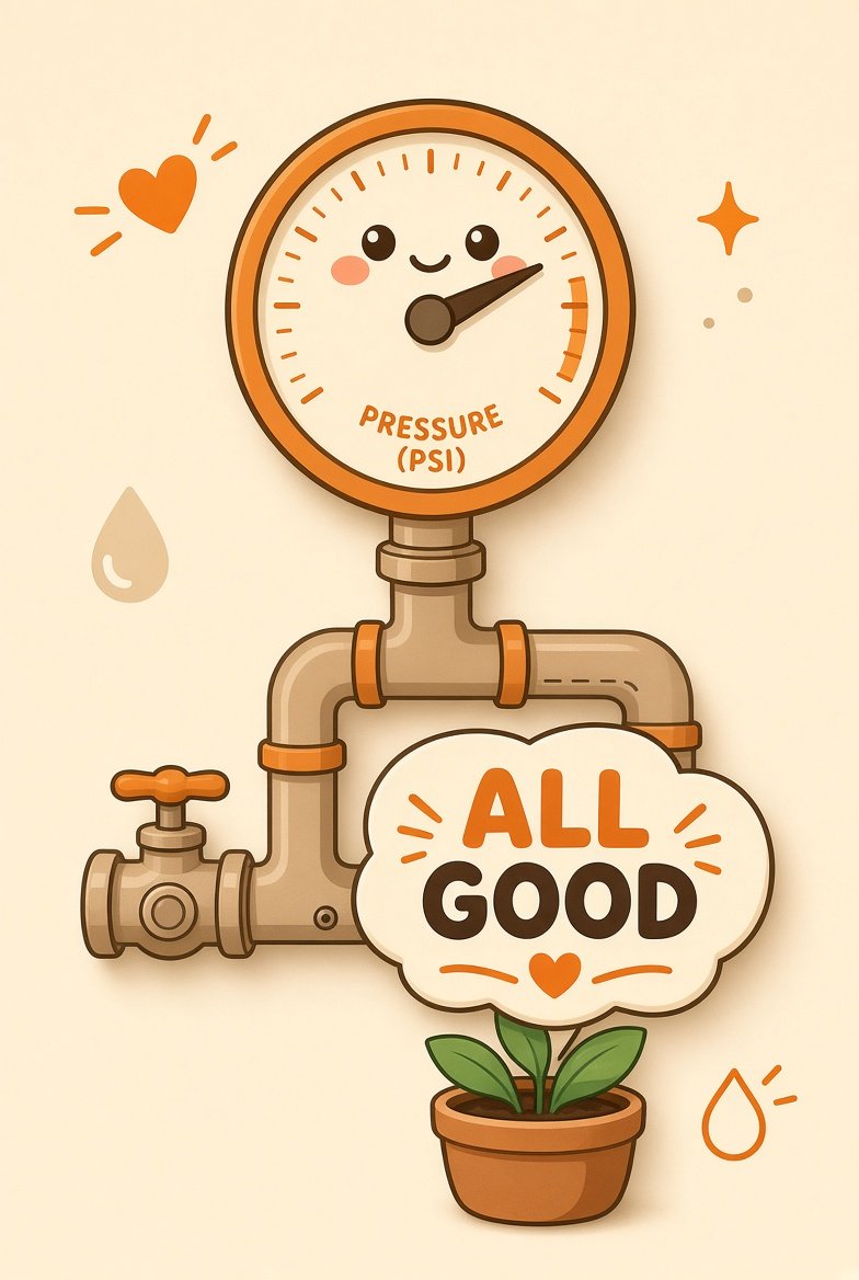 Cute pressure gauge saying All Good